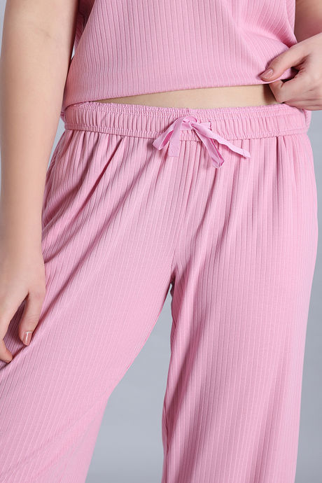 Zivame 2 Mile Fashion Knit Poly Loungewear Set - Cameo Pink — image 8